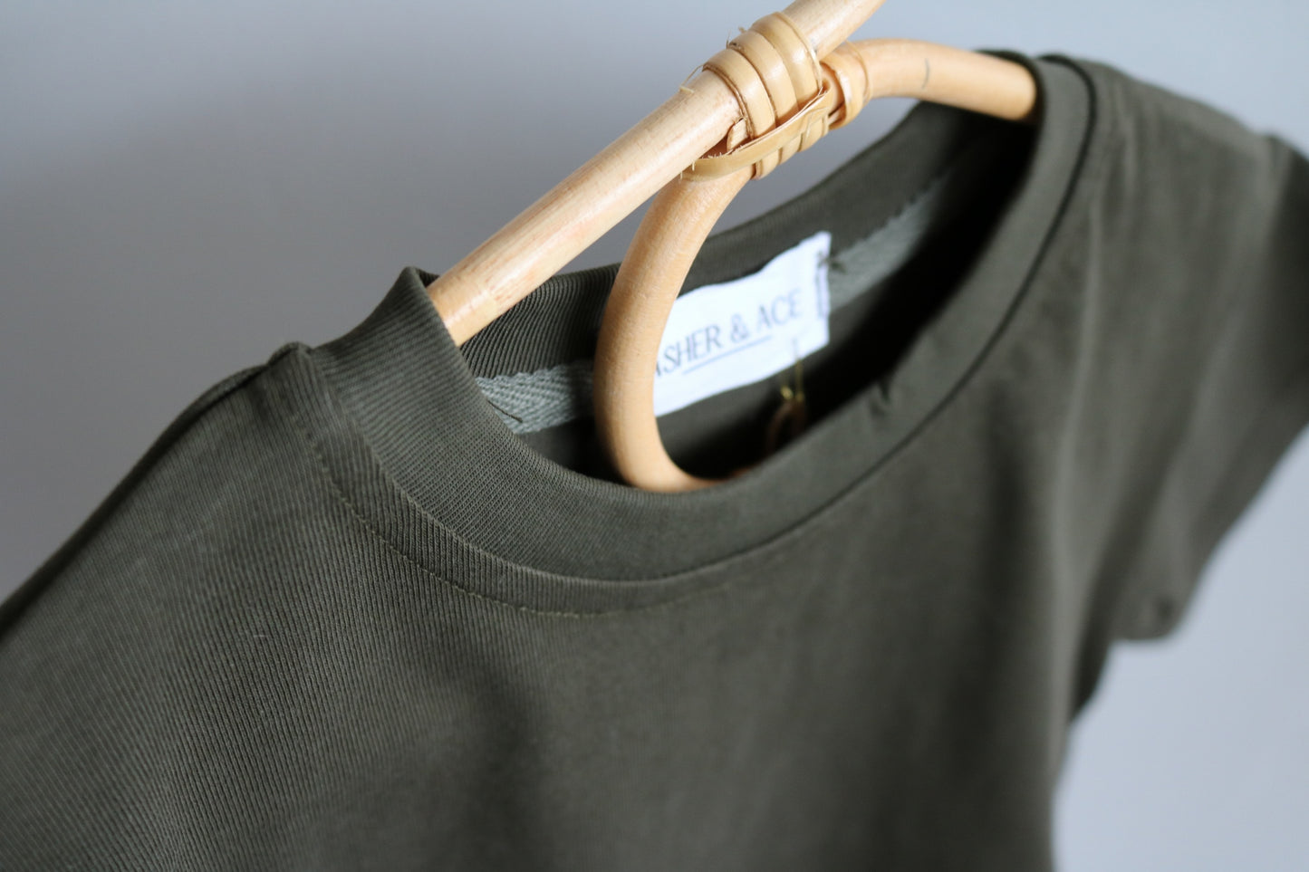 Boxy Tee in Khaki