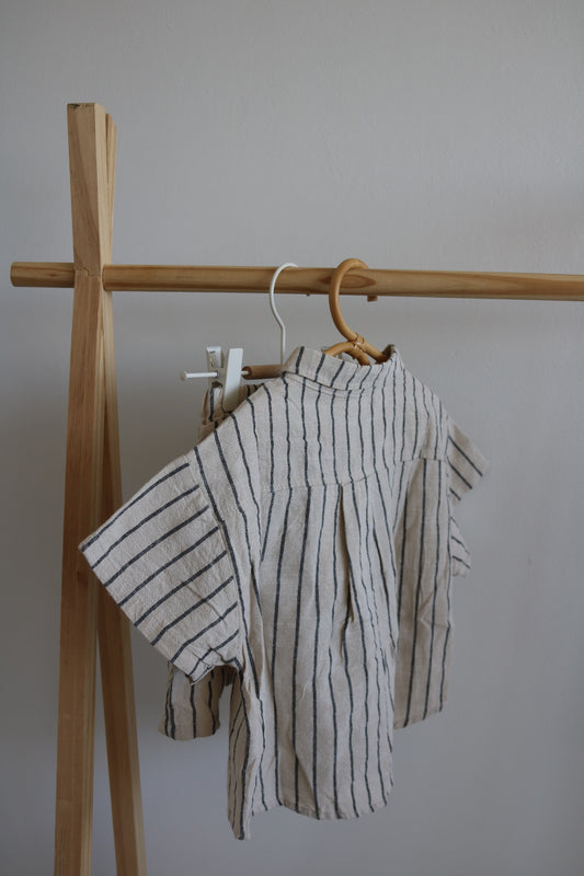 Stripe Shirt and Short Set