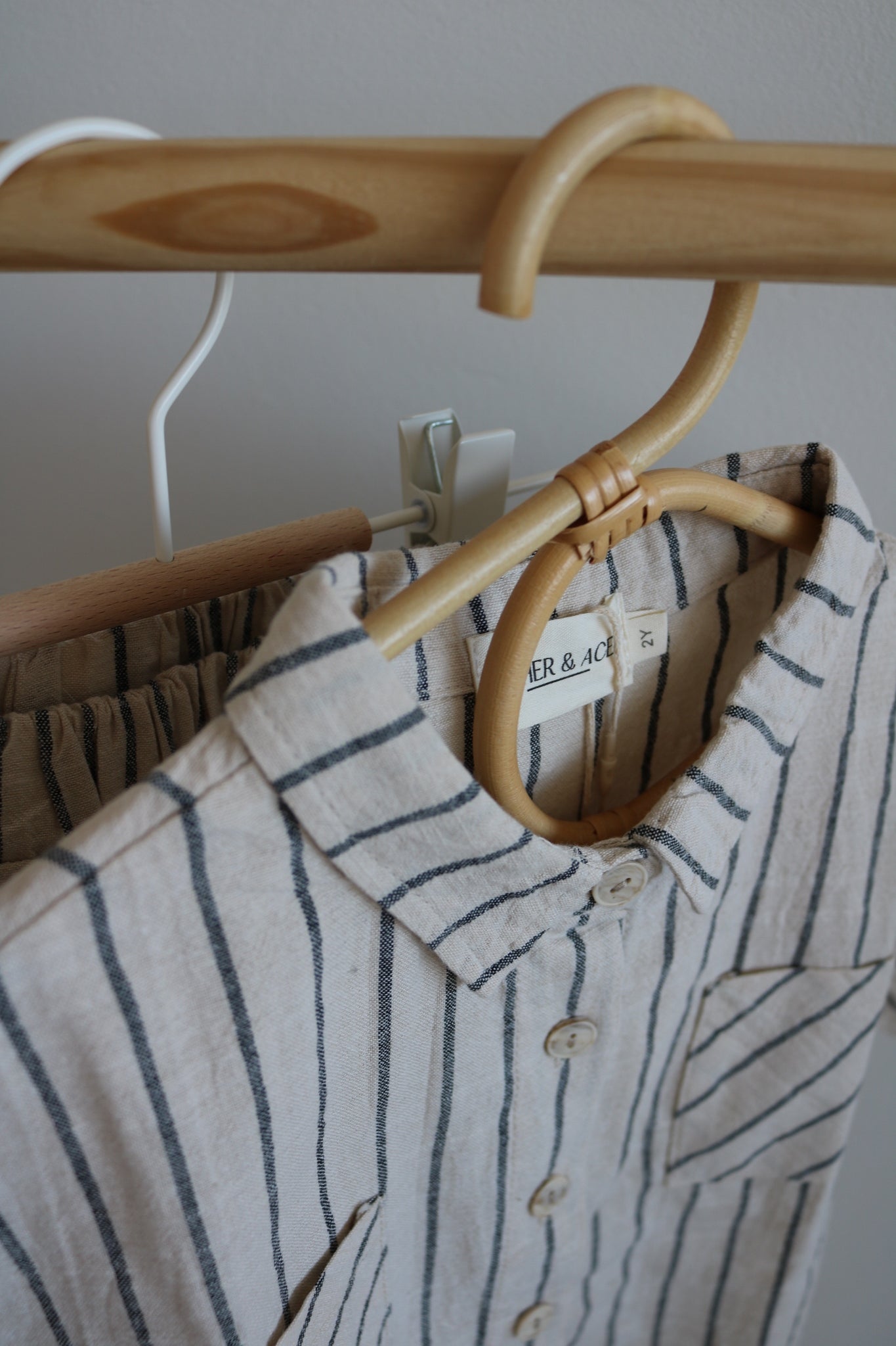 Stripe Shirt and Short Set