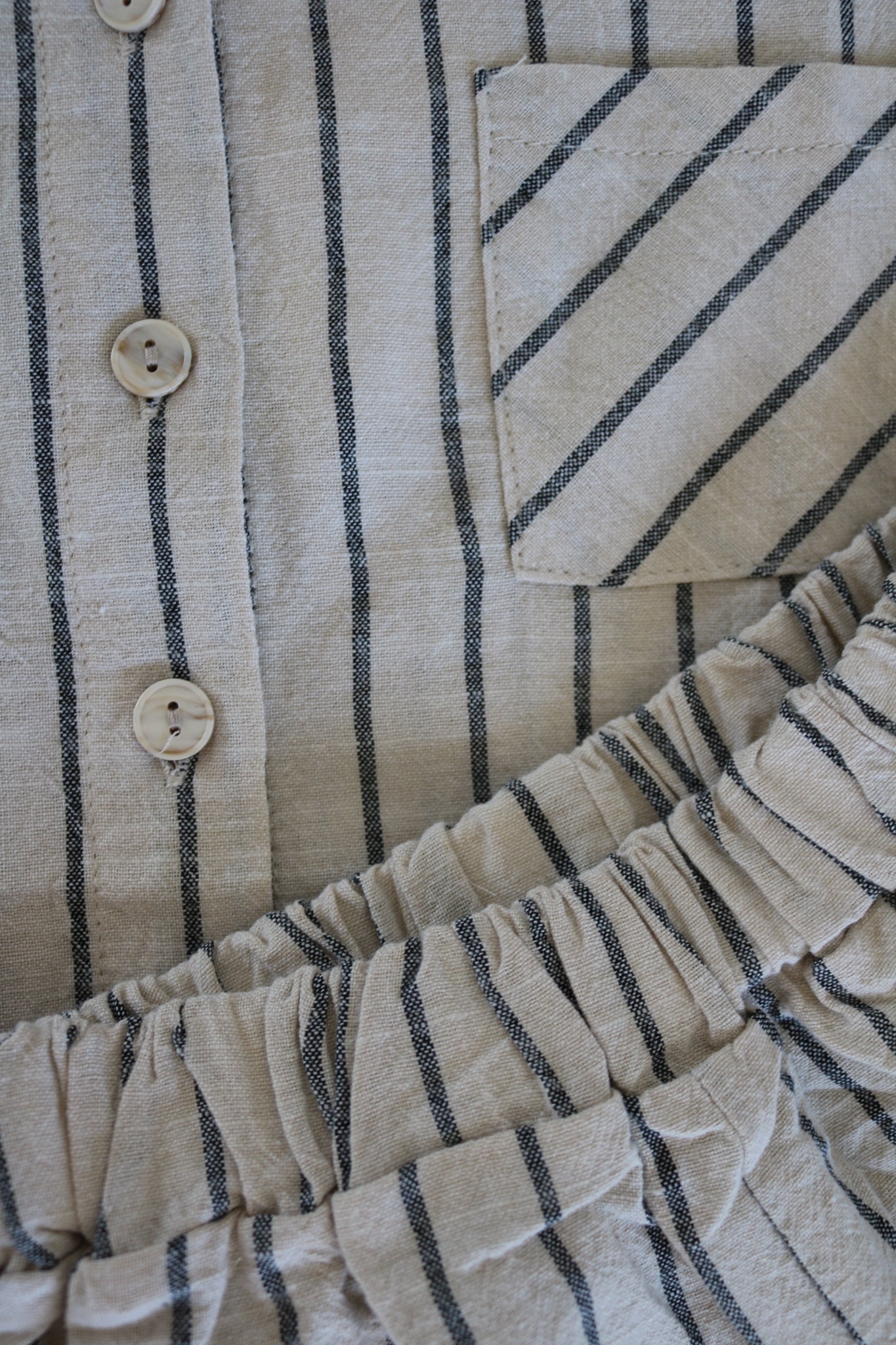 Stripe Shirt and Short Set