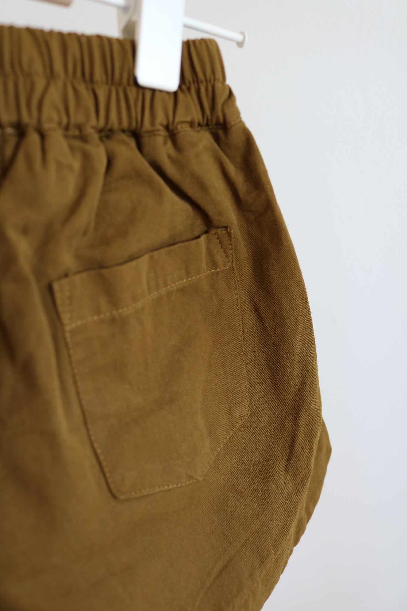 Cotton Shorts in Khaki
