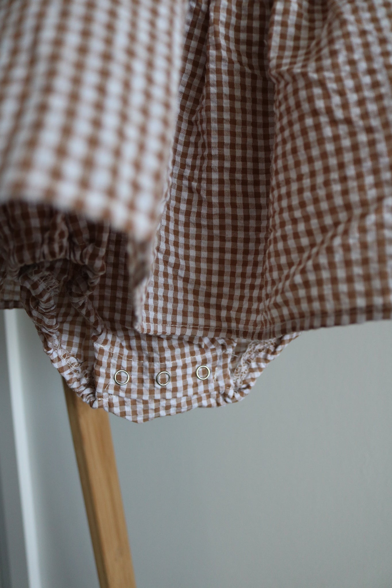 Gingham Dress with Sun Hat