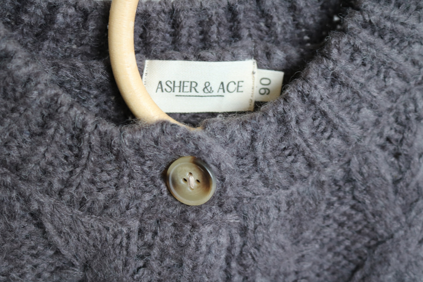 Knitted Cardigan in Charcoal