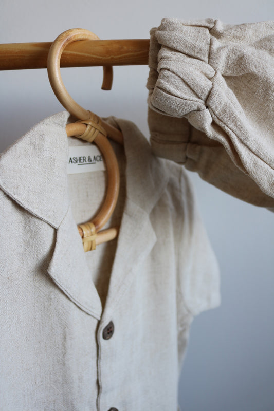 Shirt and Short Set in Ivory