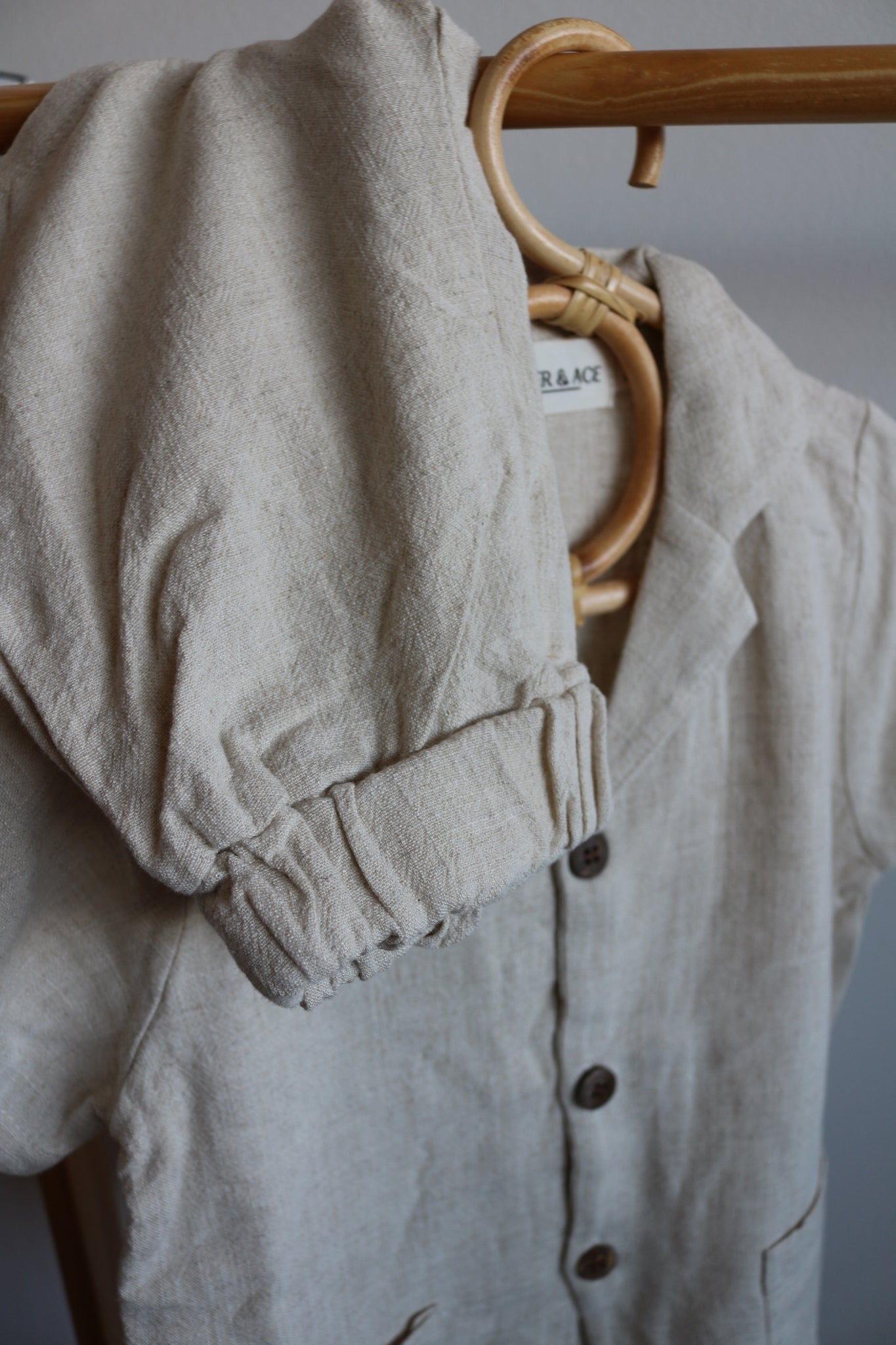 Shirt and Short Set in Ivory