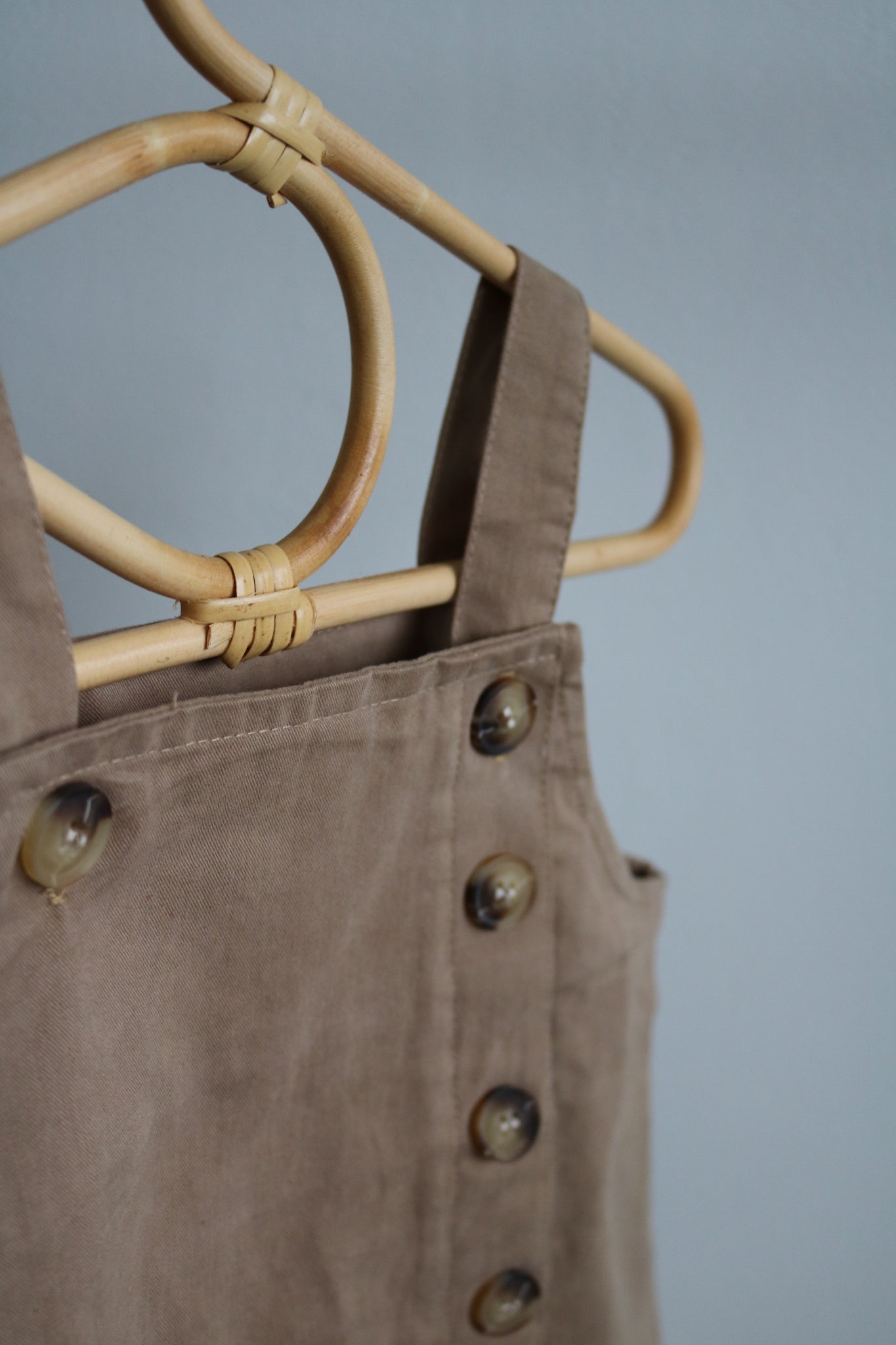 Baby Dungarees in Mocha