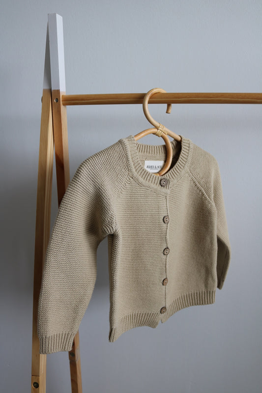 Baby Cardigan in Olive