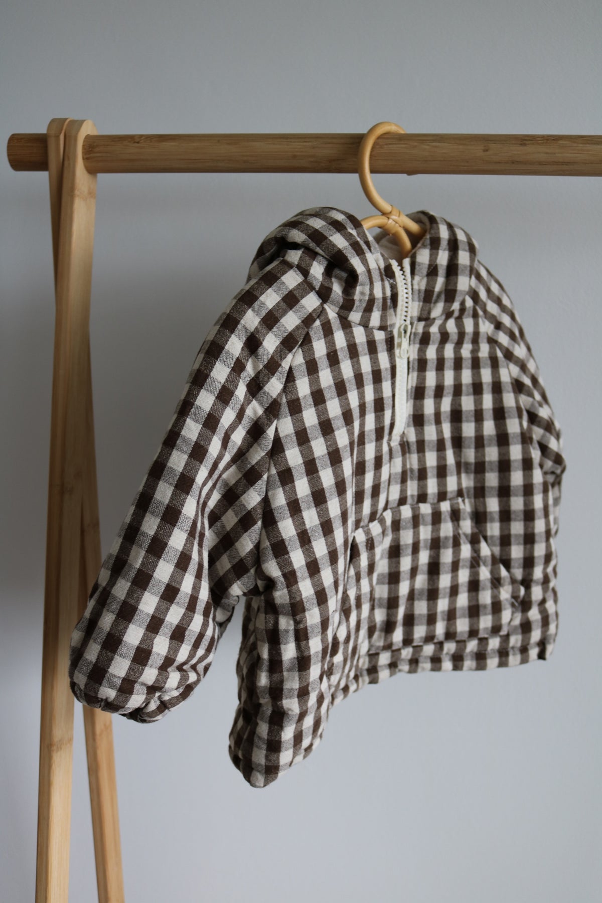 Plaid Half Zip