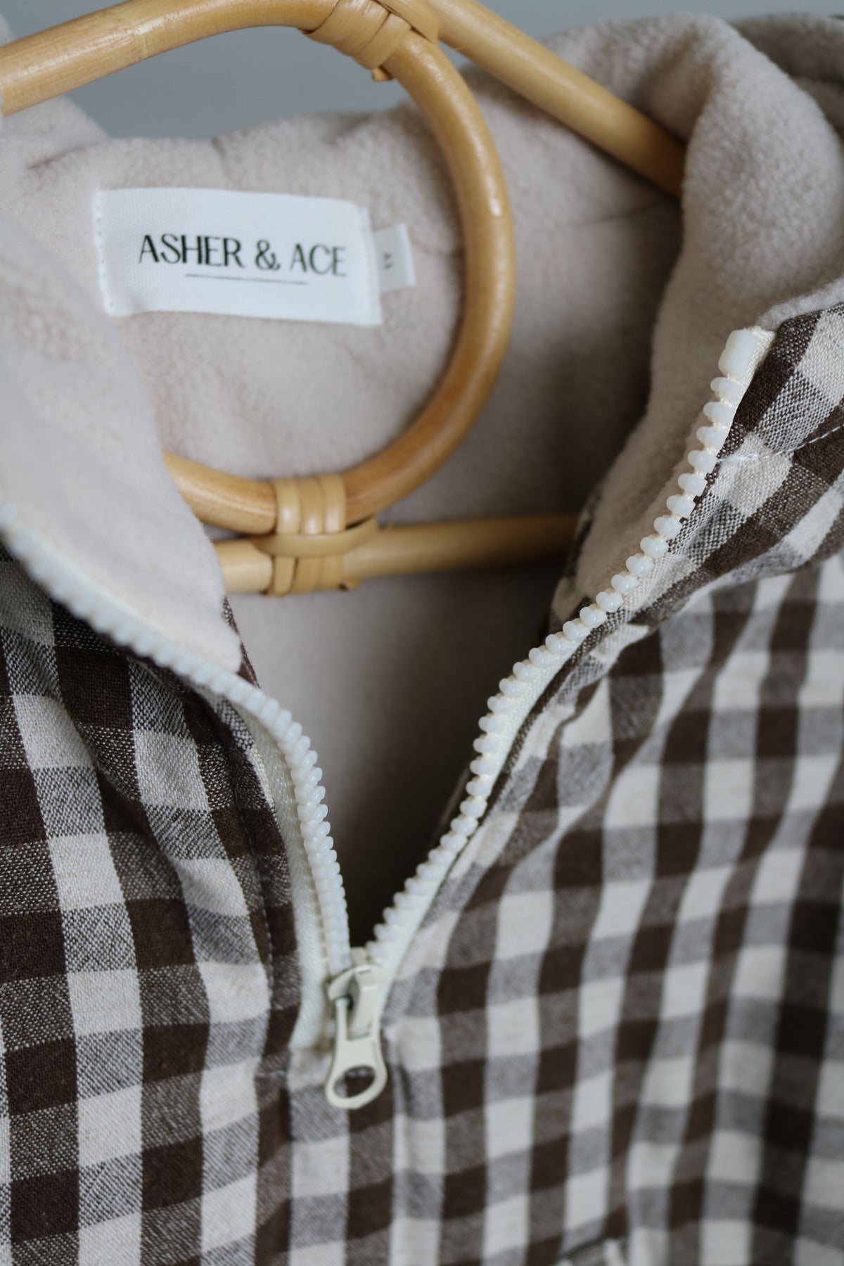 Plaid Half Zip