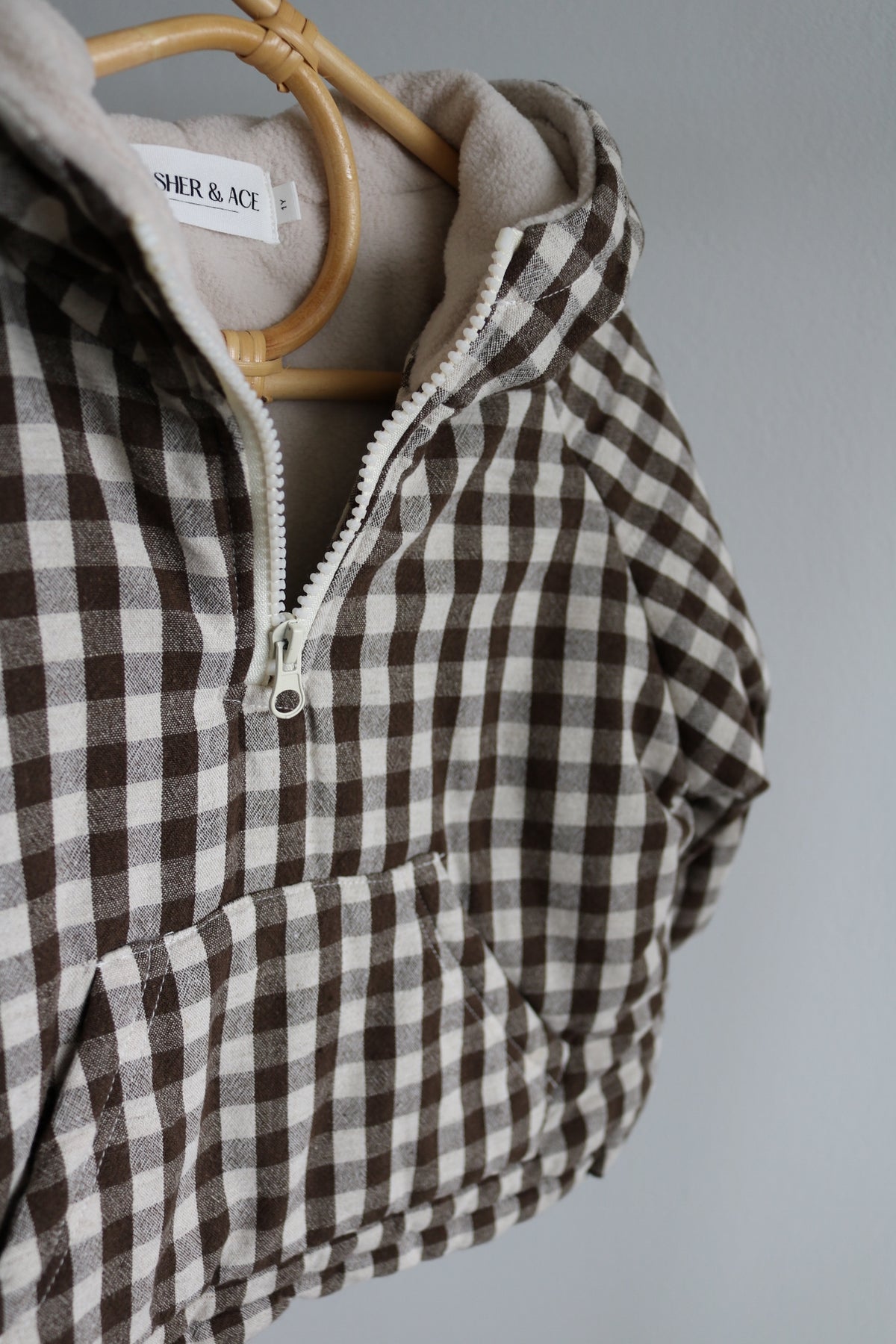 Plaid Half Zip