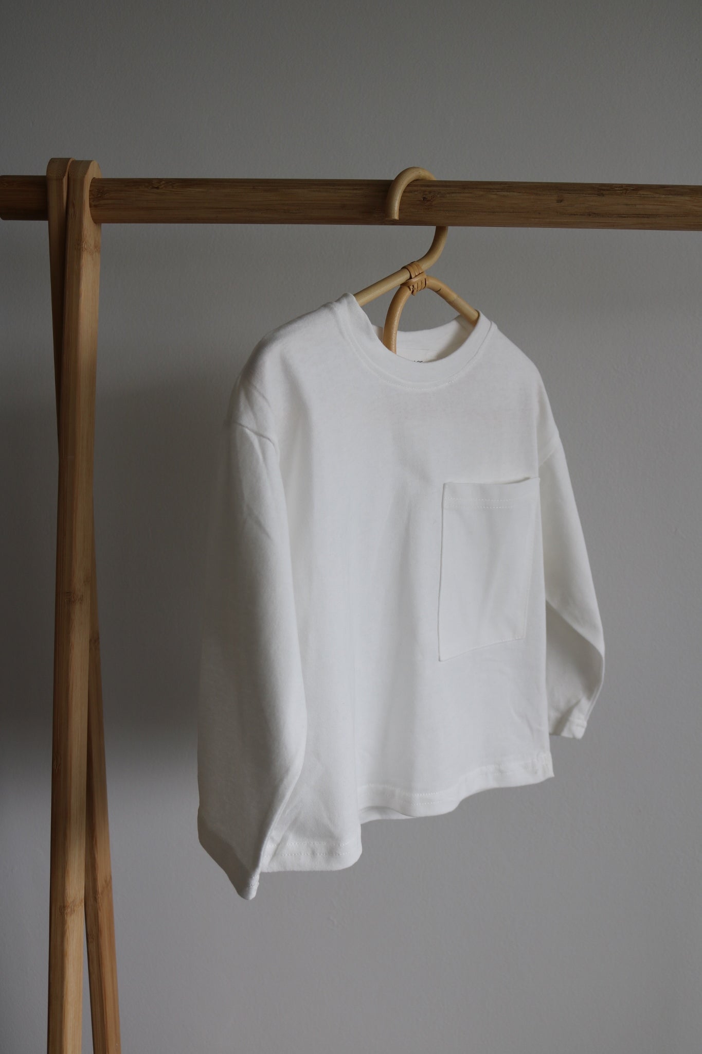 Oversized Pocket Tee in White