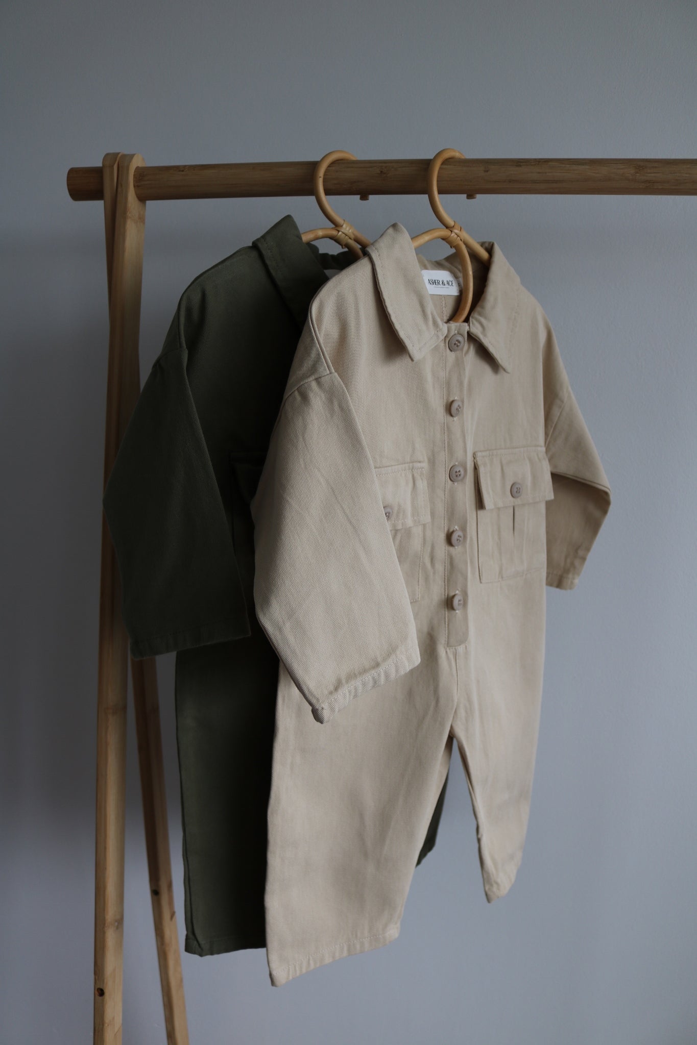 Utility Style Jumpsuit in Khaki