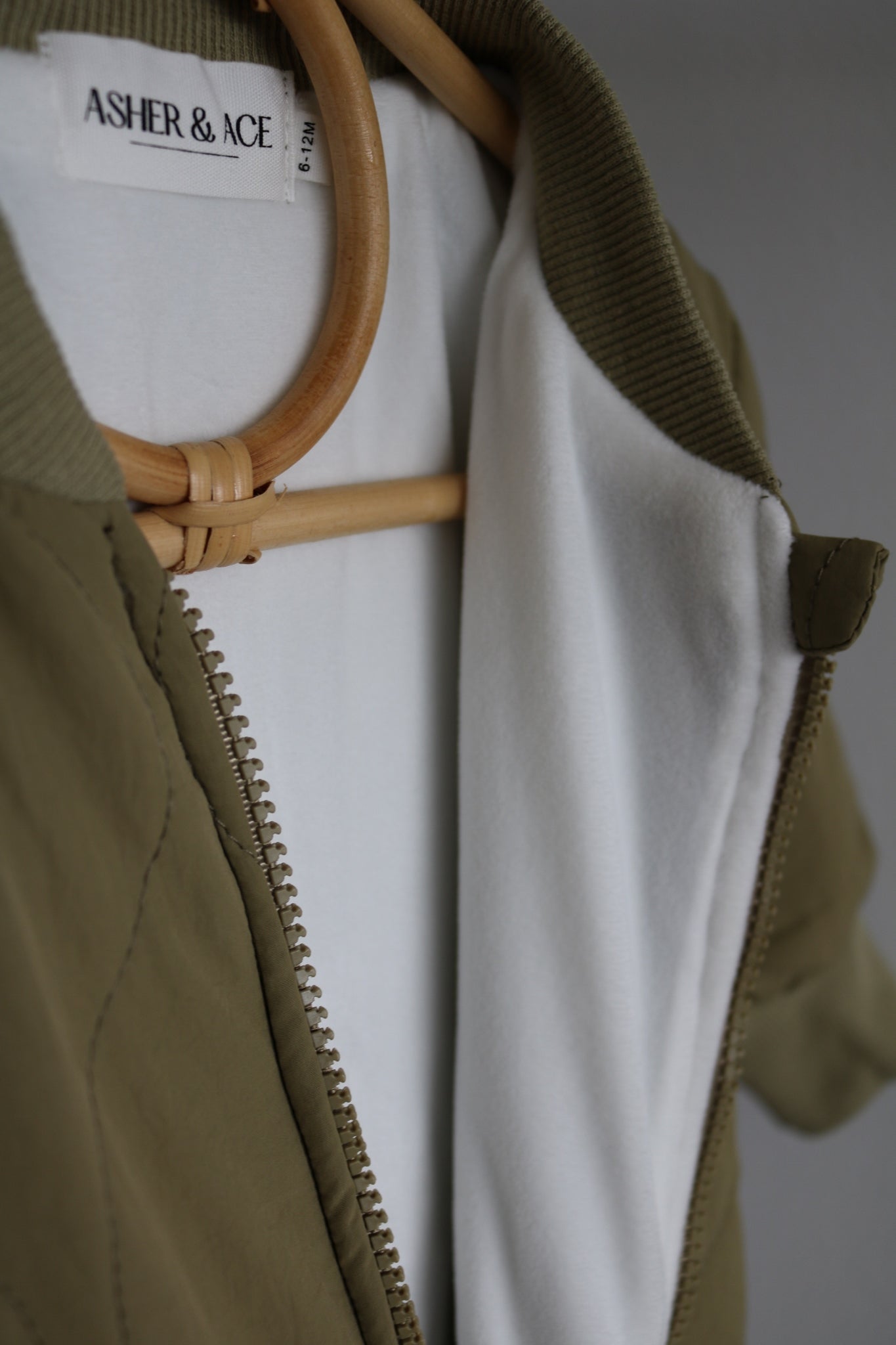 Baby Quilted Snowsuit in Khaki