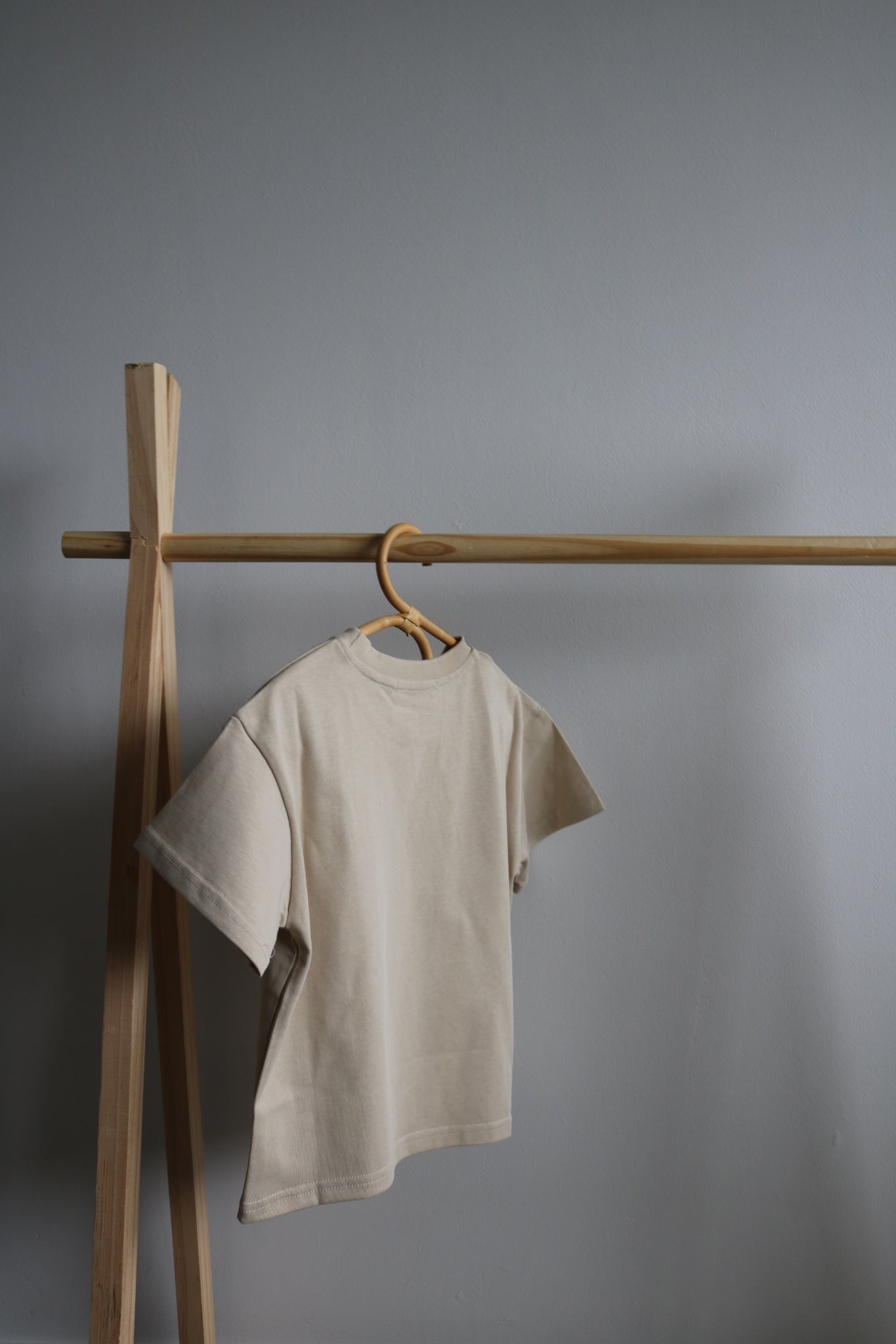 Boxy Tee in Beige