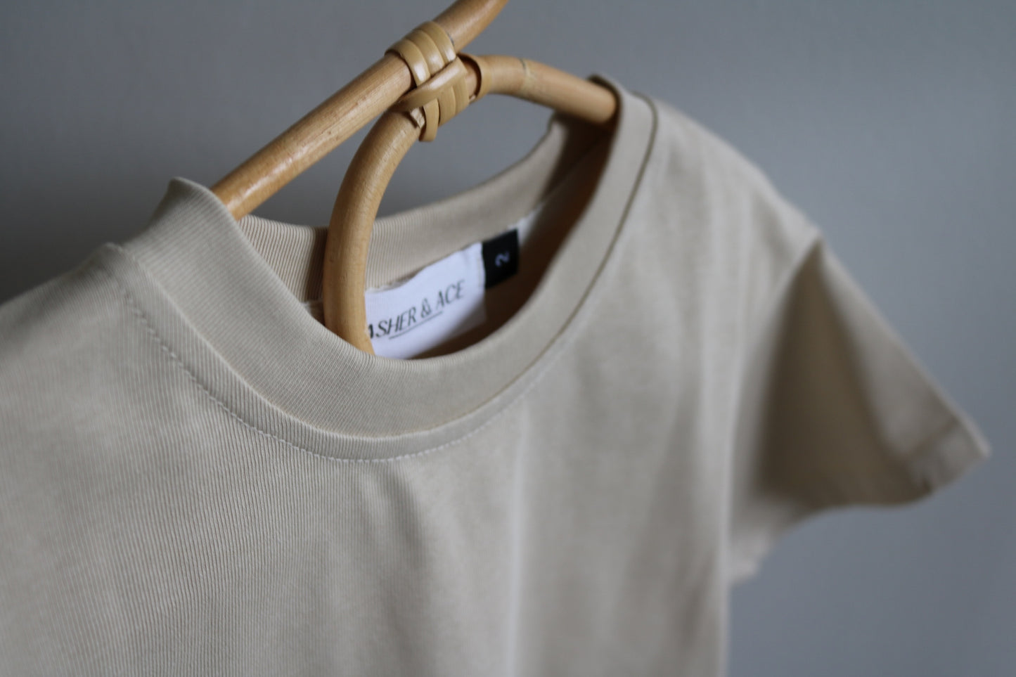 Boxy Tee in Beige