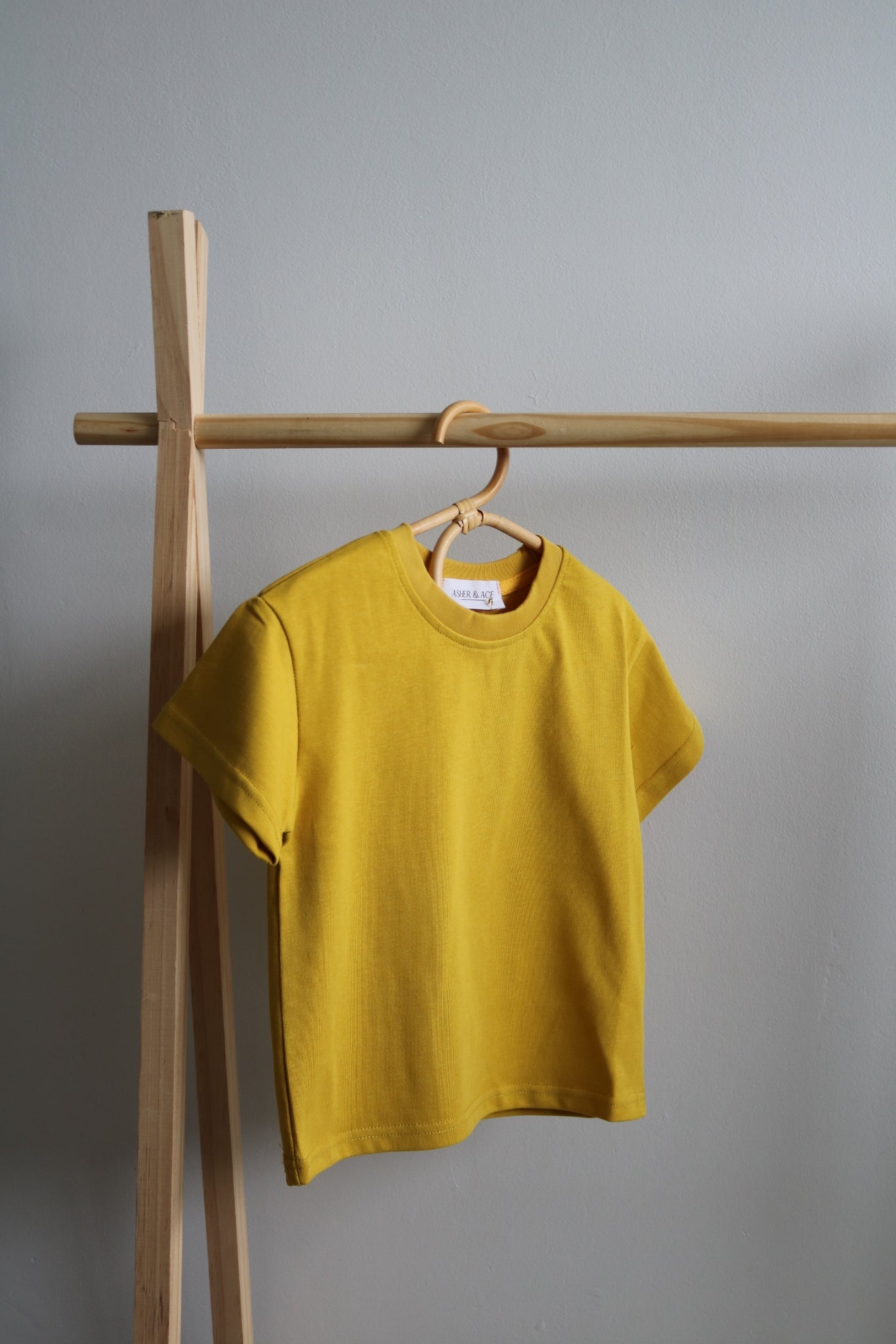 Boxy Tee in Mustard