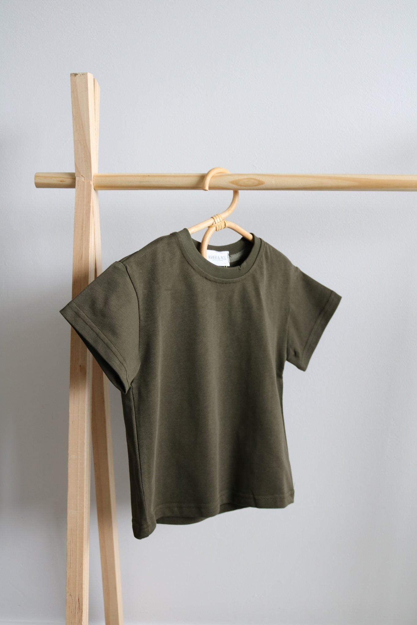 Boxy Tee in Khaki