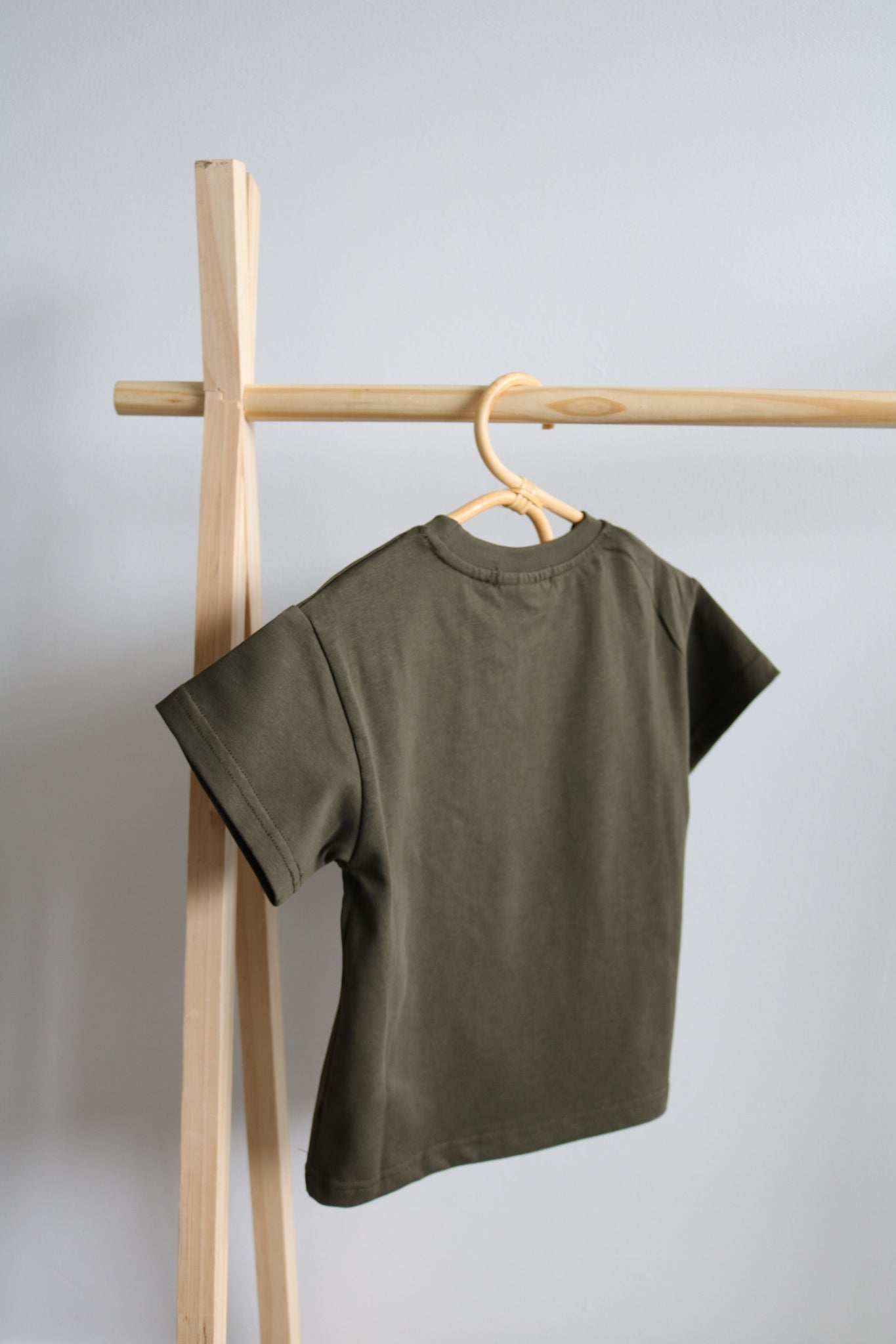 Boxy Tee in Khaki