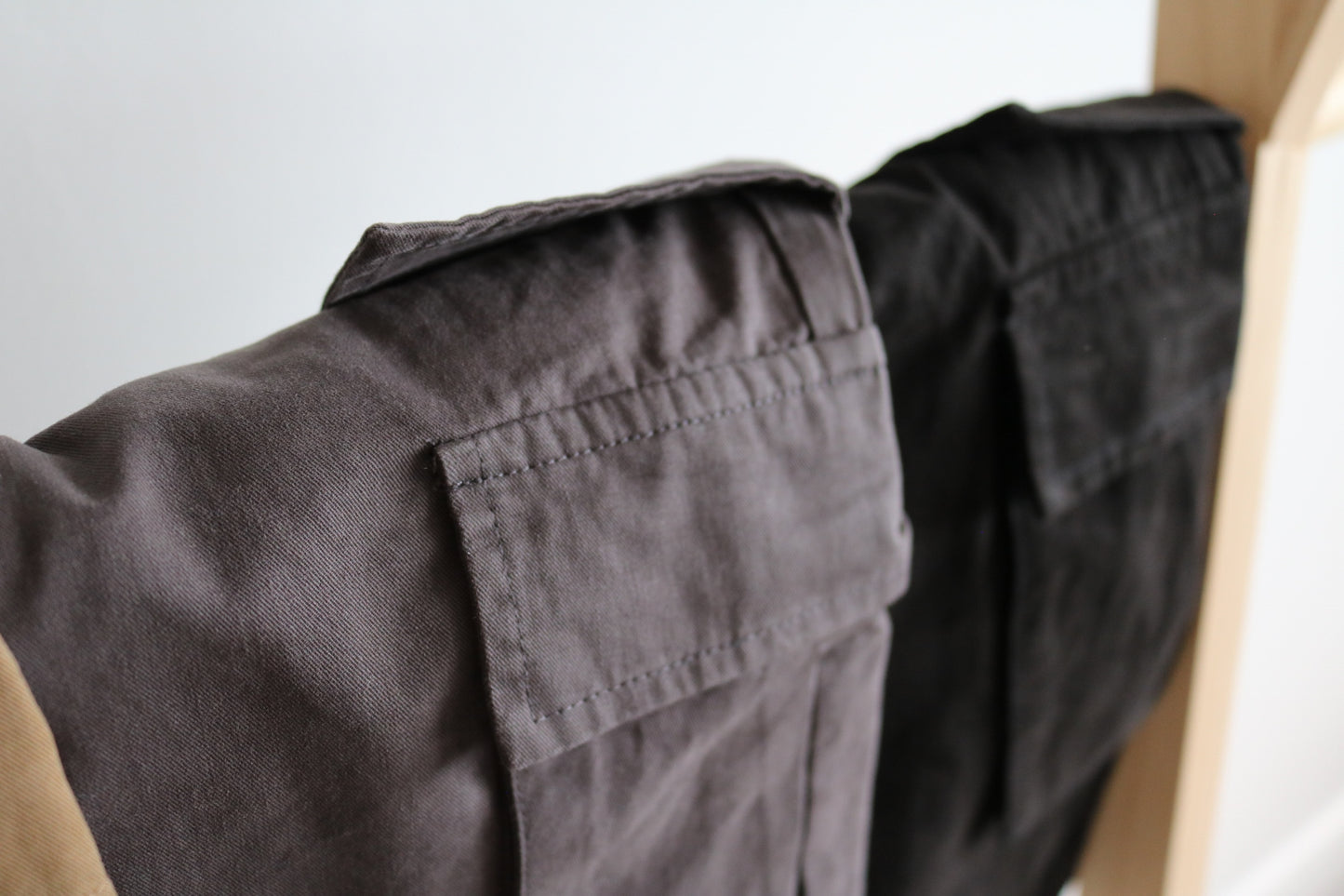 Kids Cargo Trousers in Charcoal