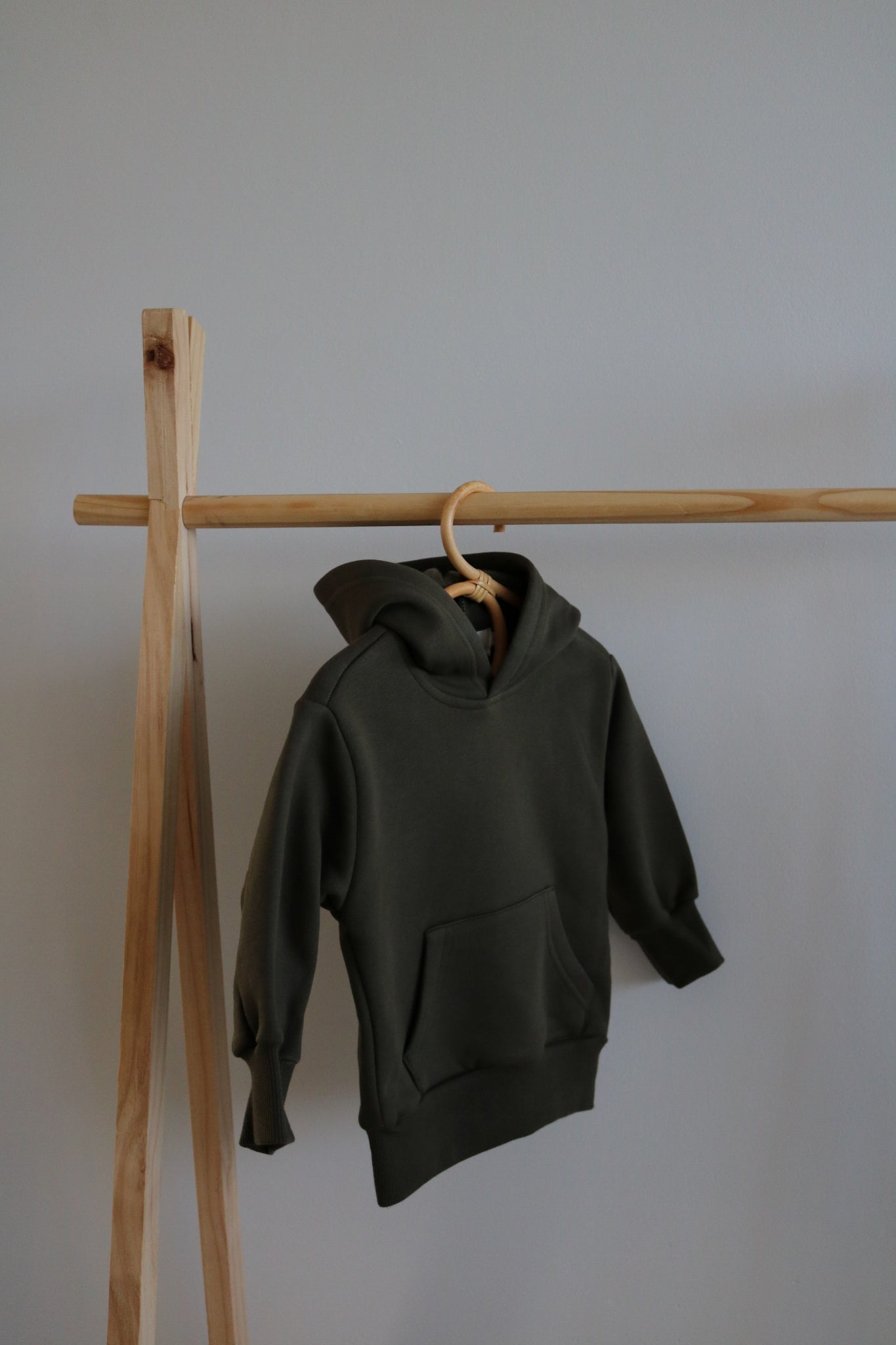 Kids Hoodie in Moss