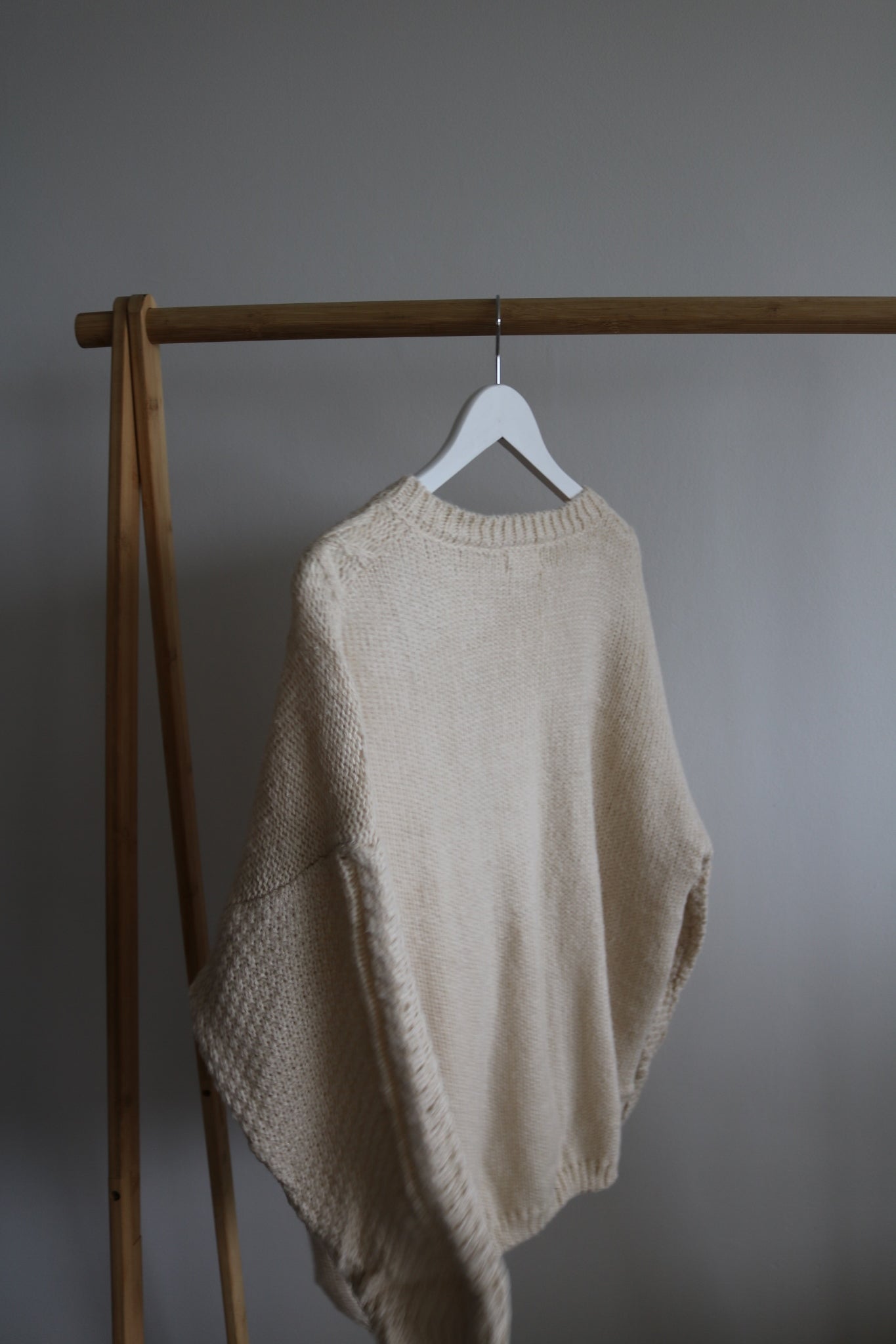 Knitted Cardigan in Ivory ~ Adults