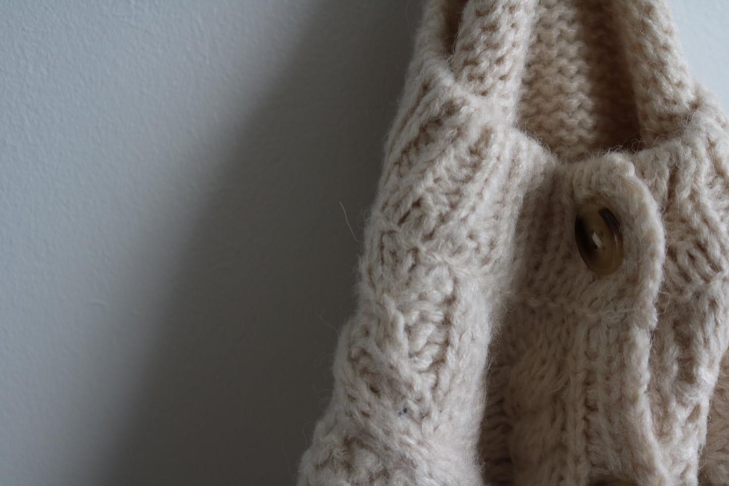 Knitted Cardigan in Ivory
