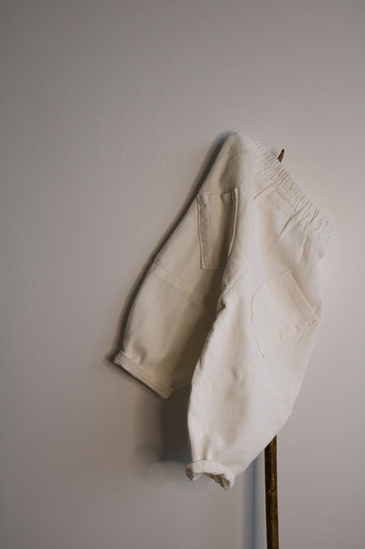 Balloon Trousers in White