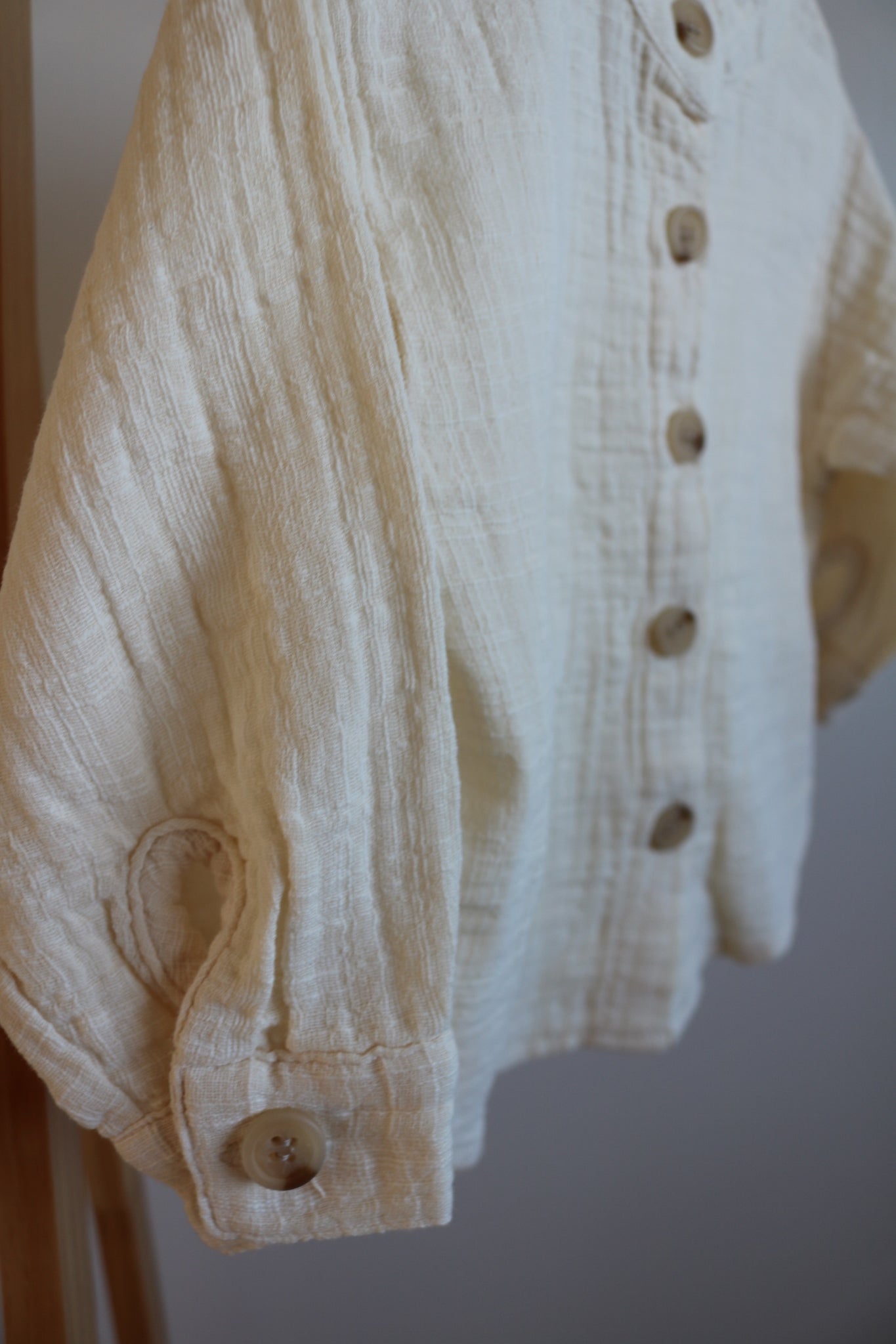 Muslin Shirt in Ivory