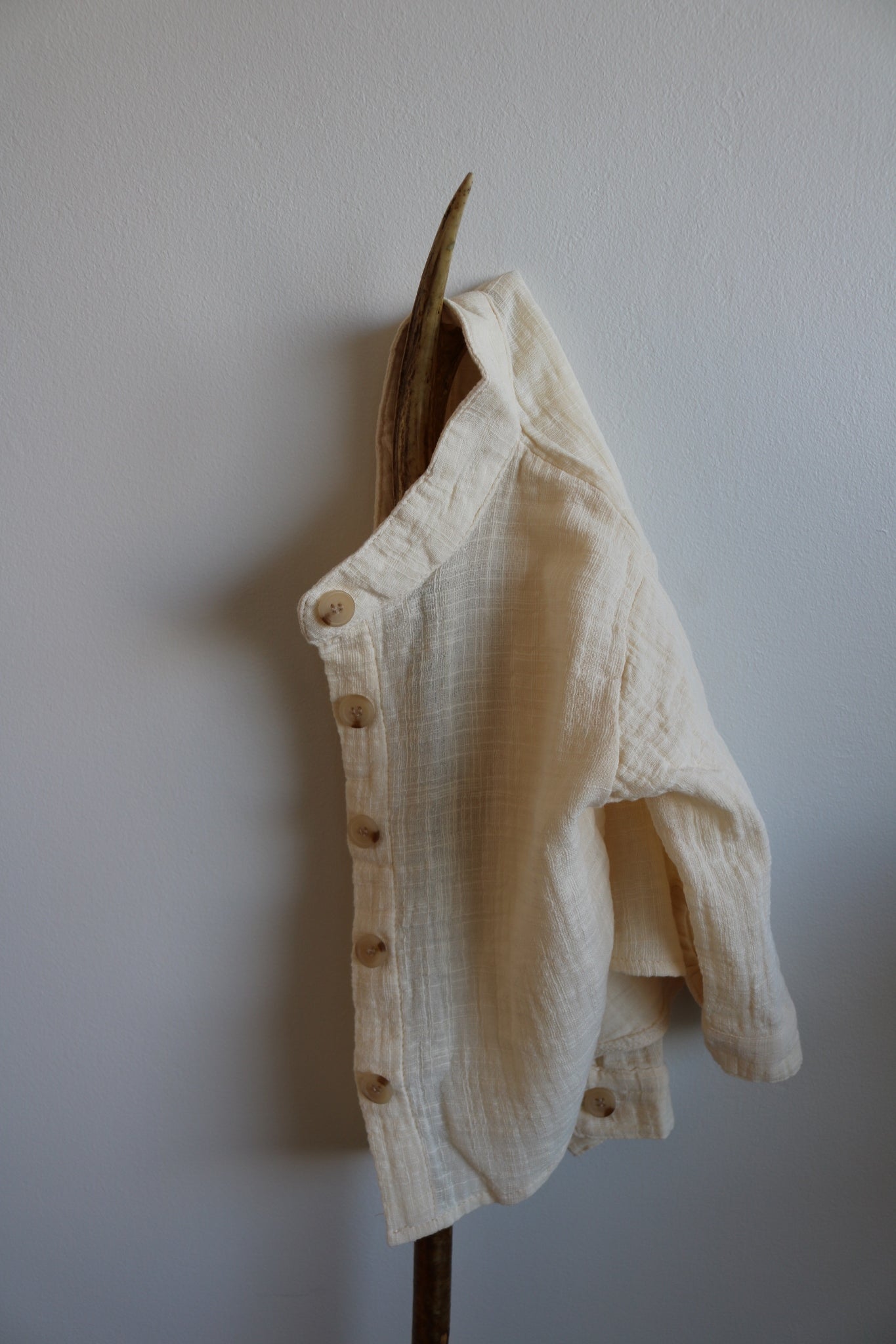 Muslin Shirt in Ivory