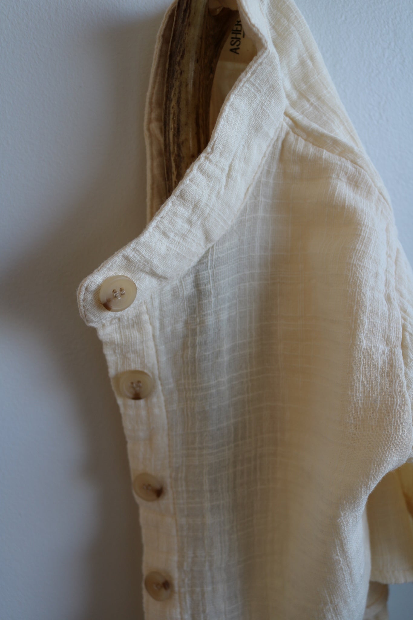 Muslin Shirt in Ivory