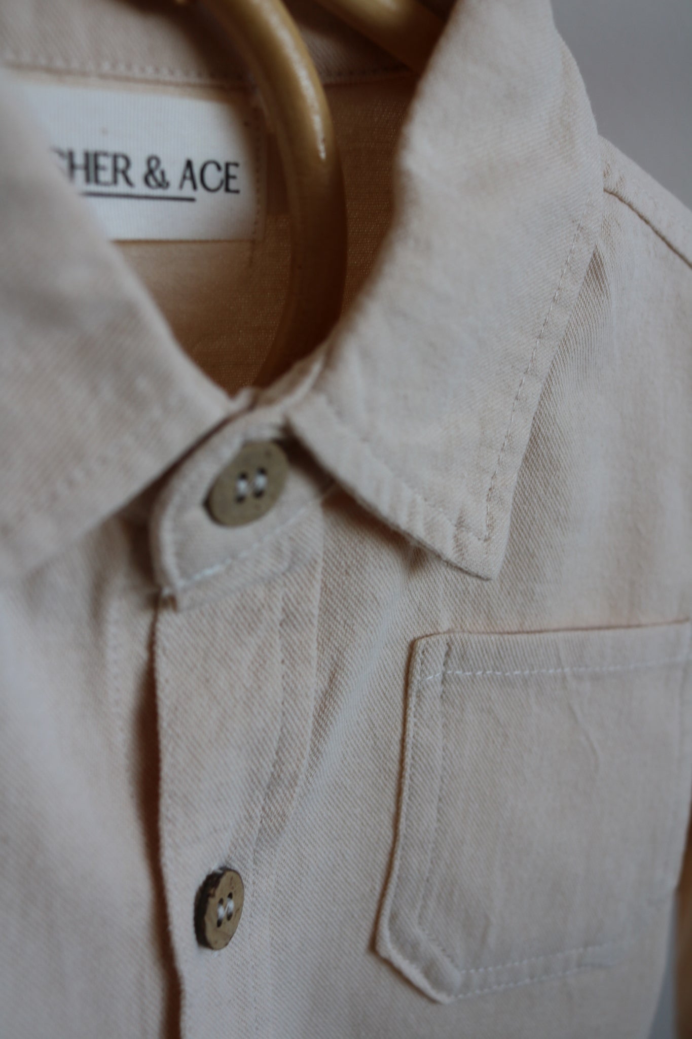 Cotton Shirt in Cream