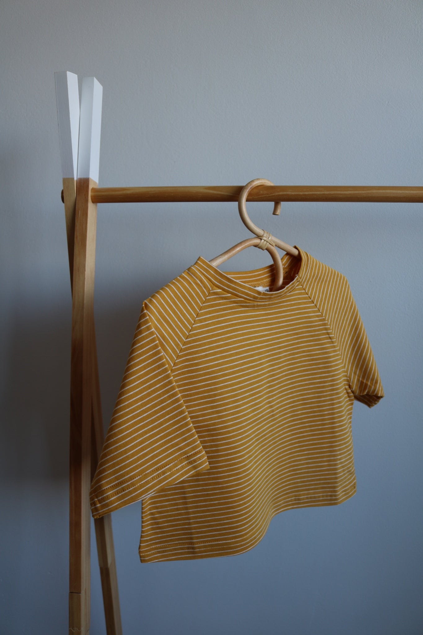 Striped Tee in Mustard