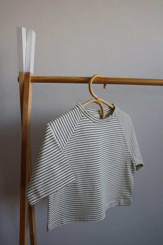 Striped Tee in Sand