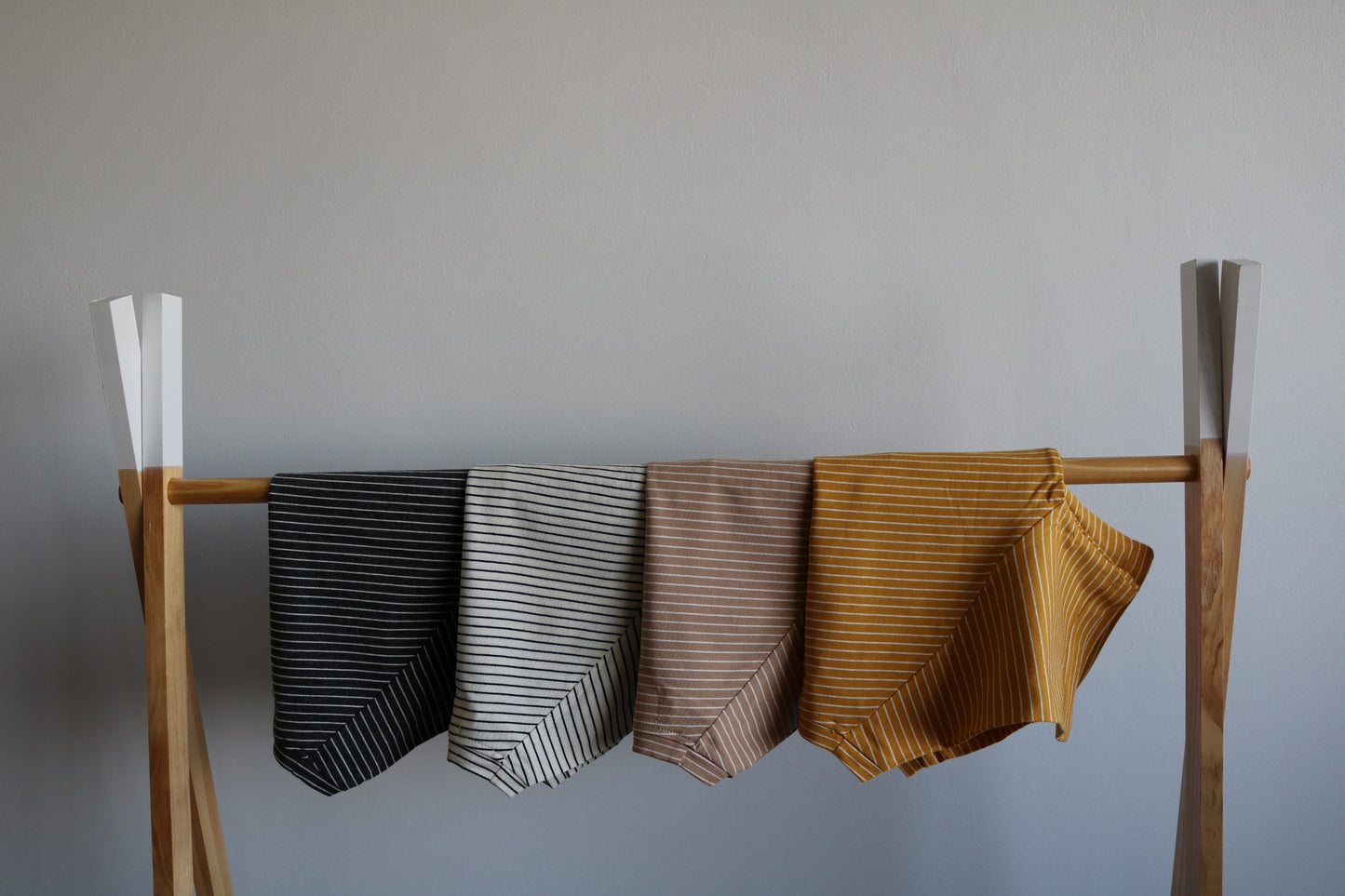 Striped Tee in Charcoal